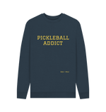 Navy Blue Printed Sweater Front