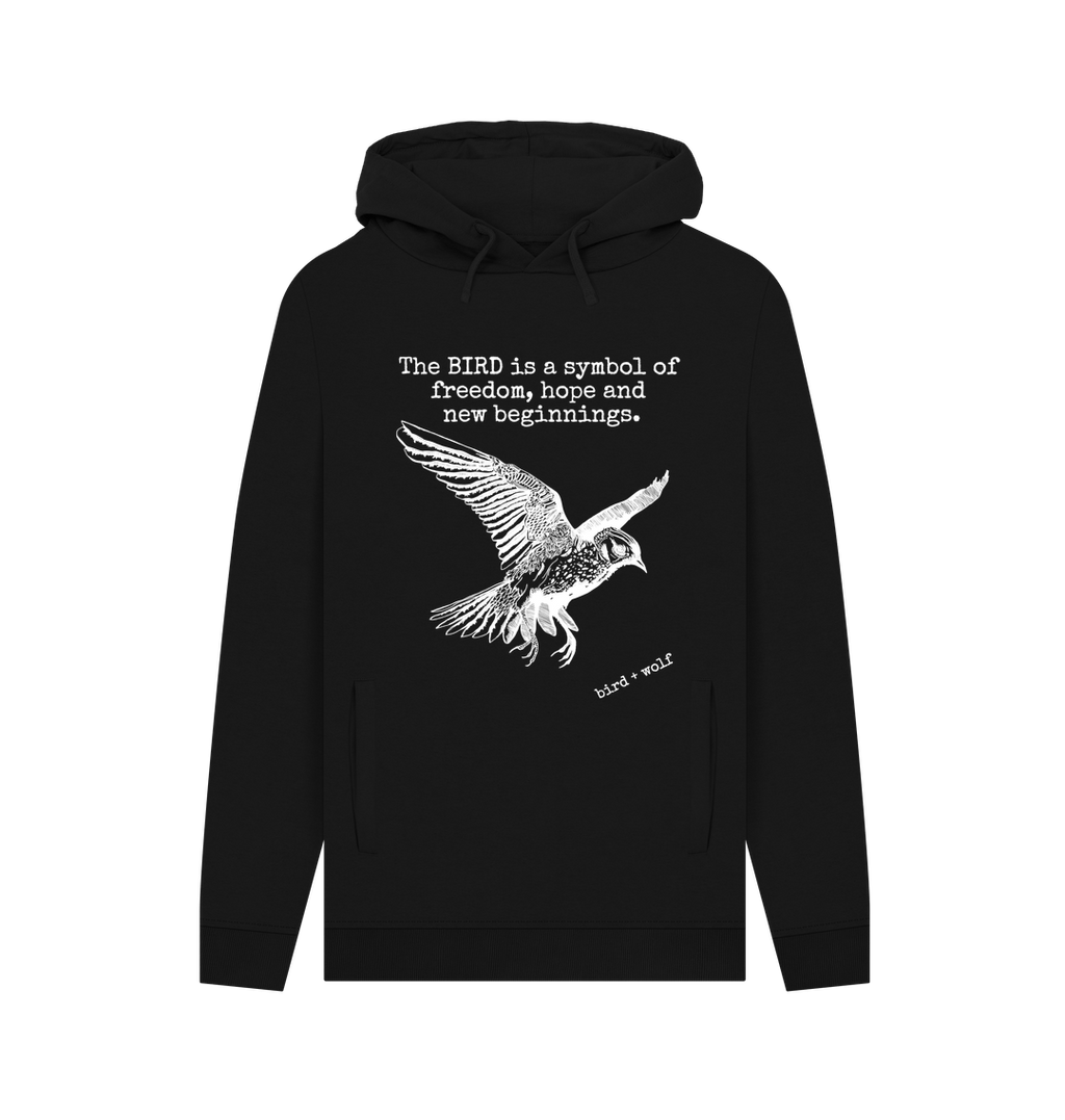 Black Bird Symbolism Chunky Hoodie