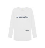 White Printed Long Sleeve T Shirt Front