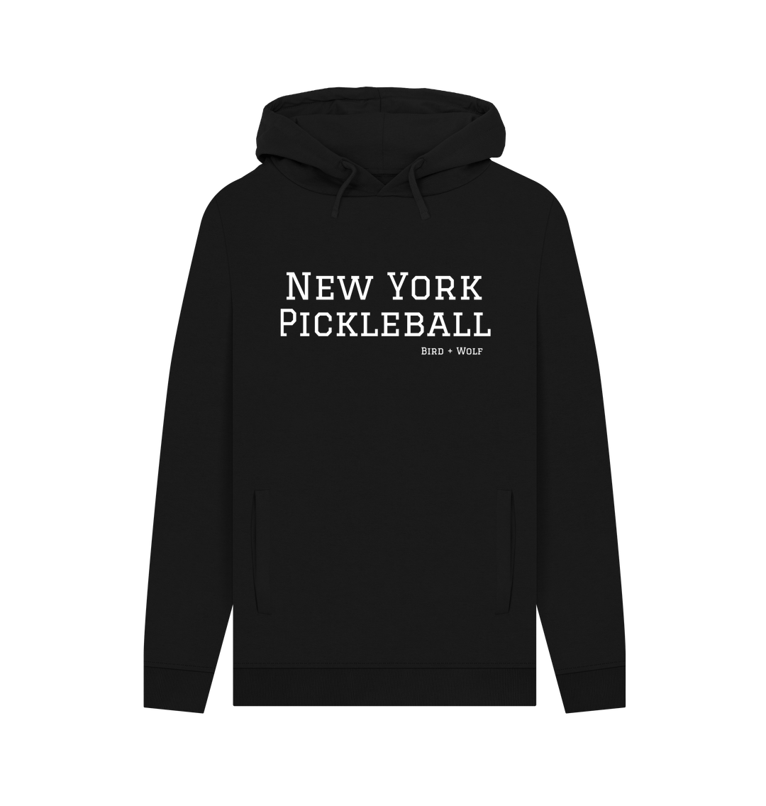 Black New York Pickleball Chunky Hoodie