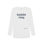 White Kundalini Rising Long Sleeve Tee