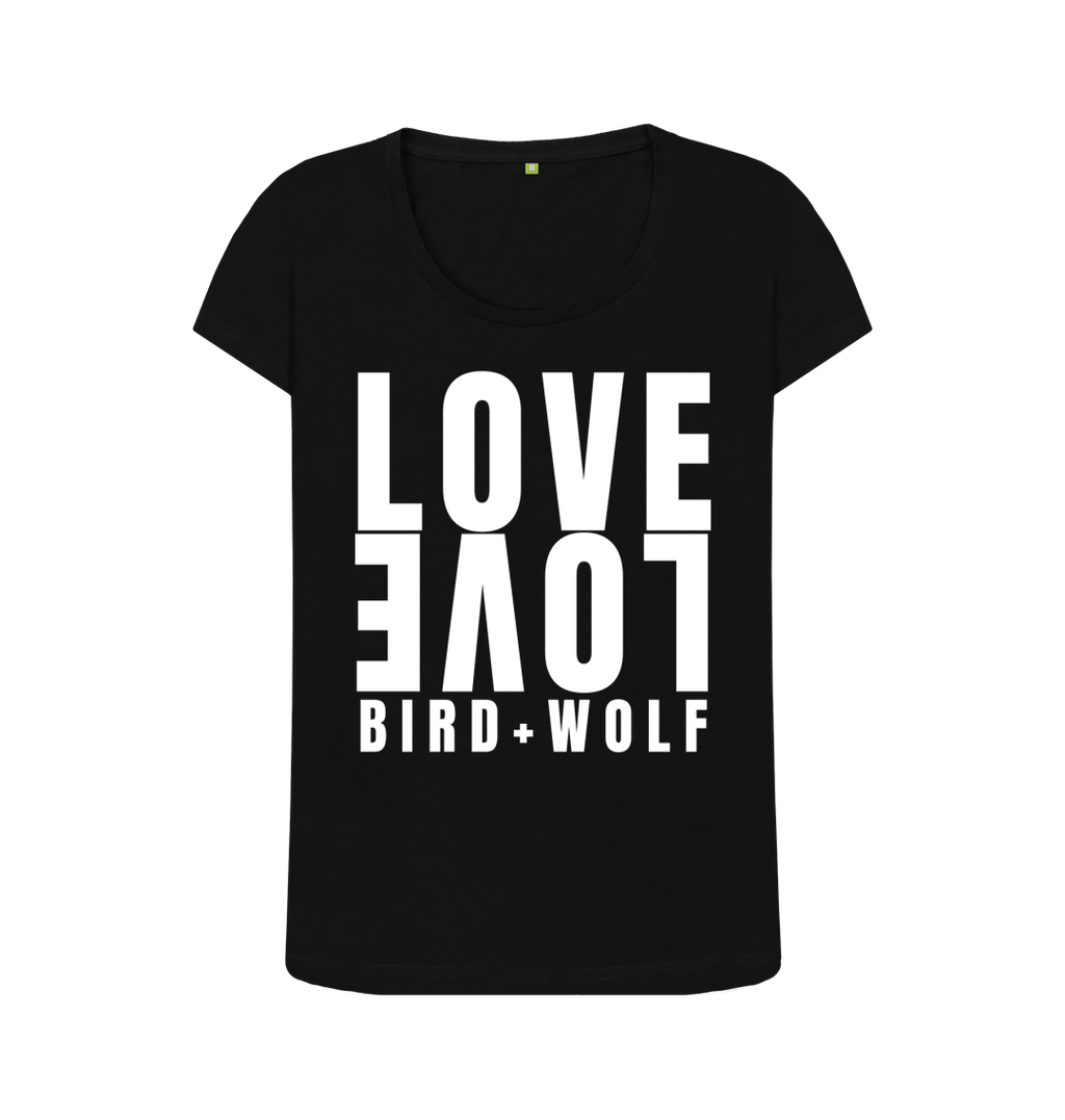 Black Love Love Scoop Tee