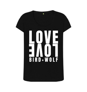 Black Love Love Scoop Tee