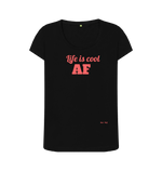 Black Printed T-shirt Front