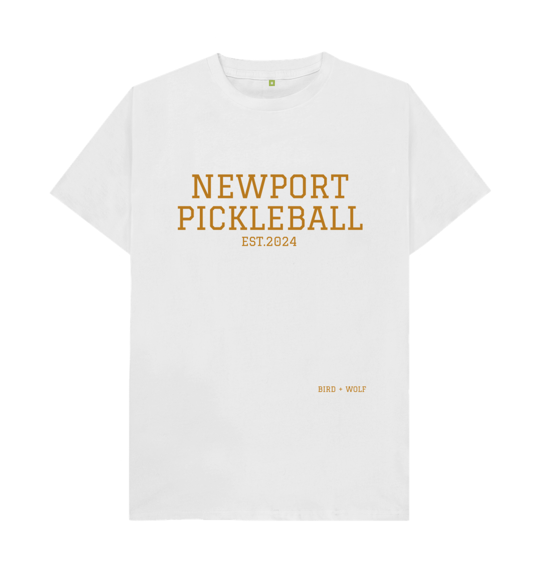 White Newport Pickleball Classic Tee