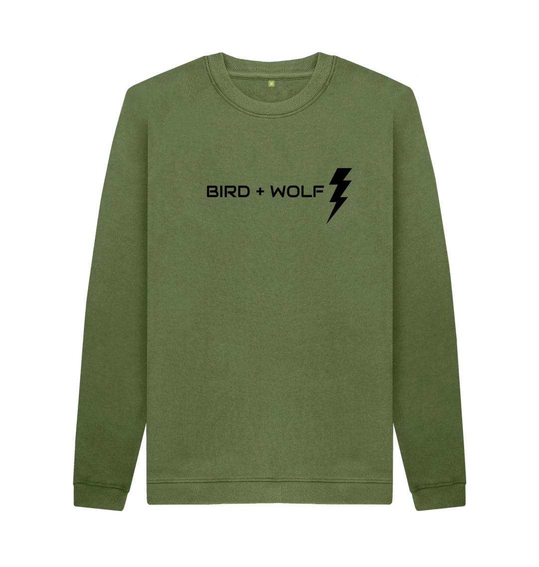 Khaki Bird + Wolf Lightening Cosy Sweatshirt