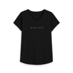 Black Printed T-shirt Front