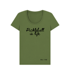 Khaki Pickleball is Life Scoop Neck Tee