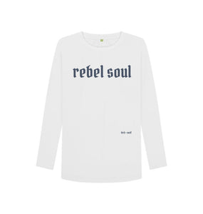 White Rebel Soul Long Sleeve Tee