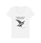 White Bird Symbolism Scoop Neck Tee