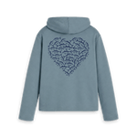 Stone Blue Printed Hoody Back