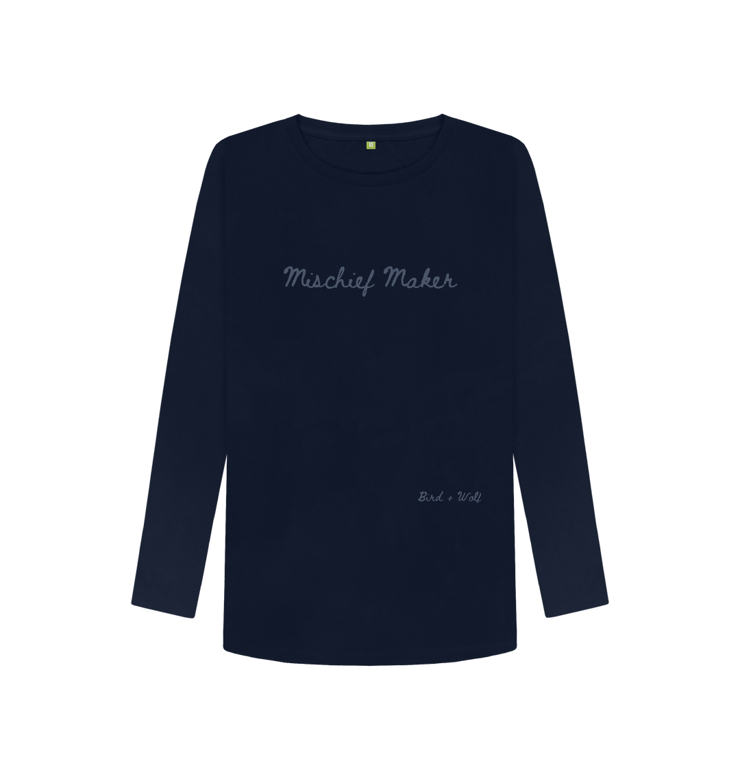 Navy Blue Mischief Maker Long Sleeve Tee