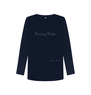 Navy Blue Mischief Maker Long Sleeve Tee