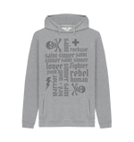 Light Heather Printed Hoody Front