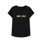 Black Printed T-shirt Front