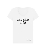 White Pickleball is Life Scoop Neck Tee