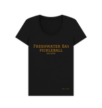 Black Freshwater Bay Pickleball Scoop Neck Tee