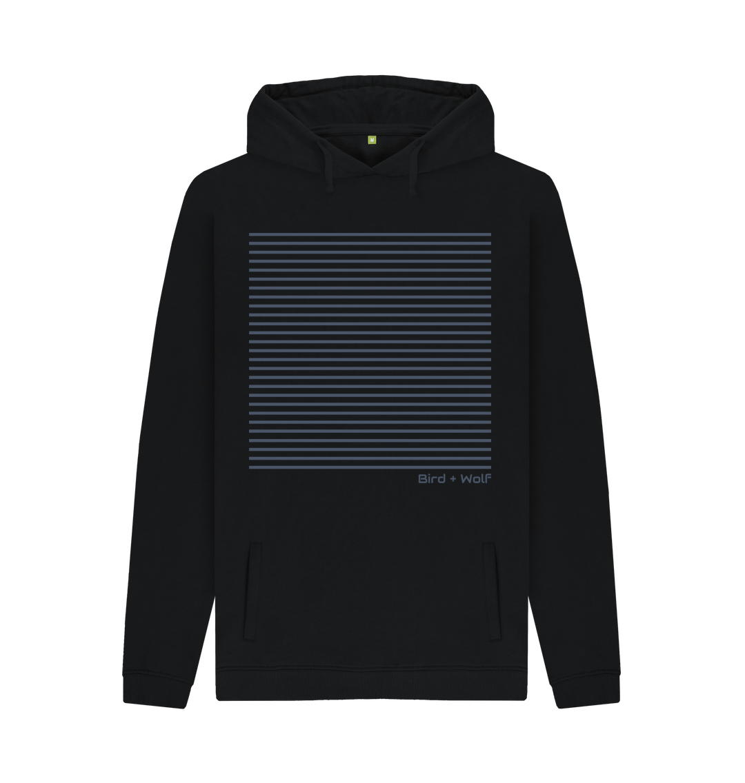 Black Lines Chunky Hoodie