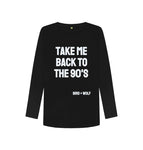 Black Take Me Back to The 90's Long Sleeve Tee