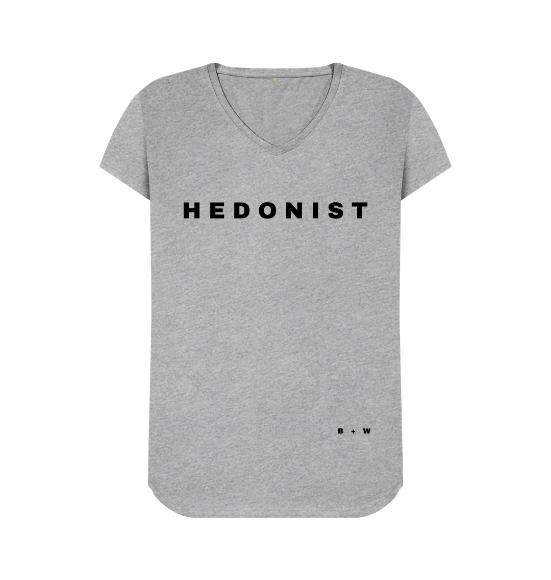 Athletic Grey Hedonist V Neck Tee (Spaced)