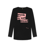 Black Printed Long Sleeve T Shirt Front