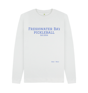 White Freshwater Bay Pickleball Cosy Sweatshirt