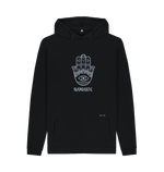 Black Printed Hoody Front