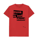 Red Punk Is Not Dead Classic Tee