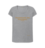 Athletic Grey Freshwater Bay Pickleball Scoop Neck Tee