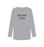Athletic Grey Printed Long Sleeve T Shirt Front