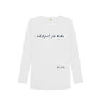White Rebel Just For Kicks Long Sleeve Tee