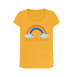 Mustard Printed T-shirt Front