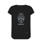 Black Namaste V Neck Tee