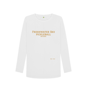 White Freshwater Bay Pickleball Long Sleeve Tee