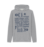 Light Heather Printed Hoody Front