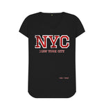 Black NYC V Neck Tee