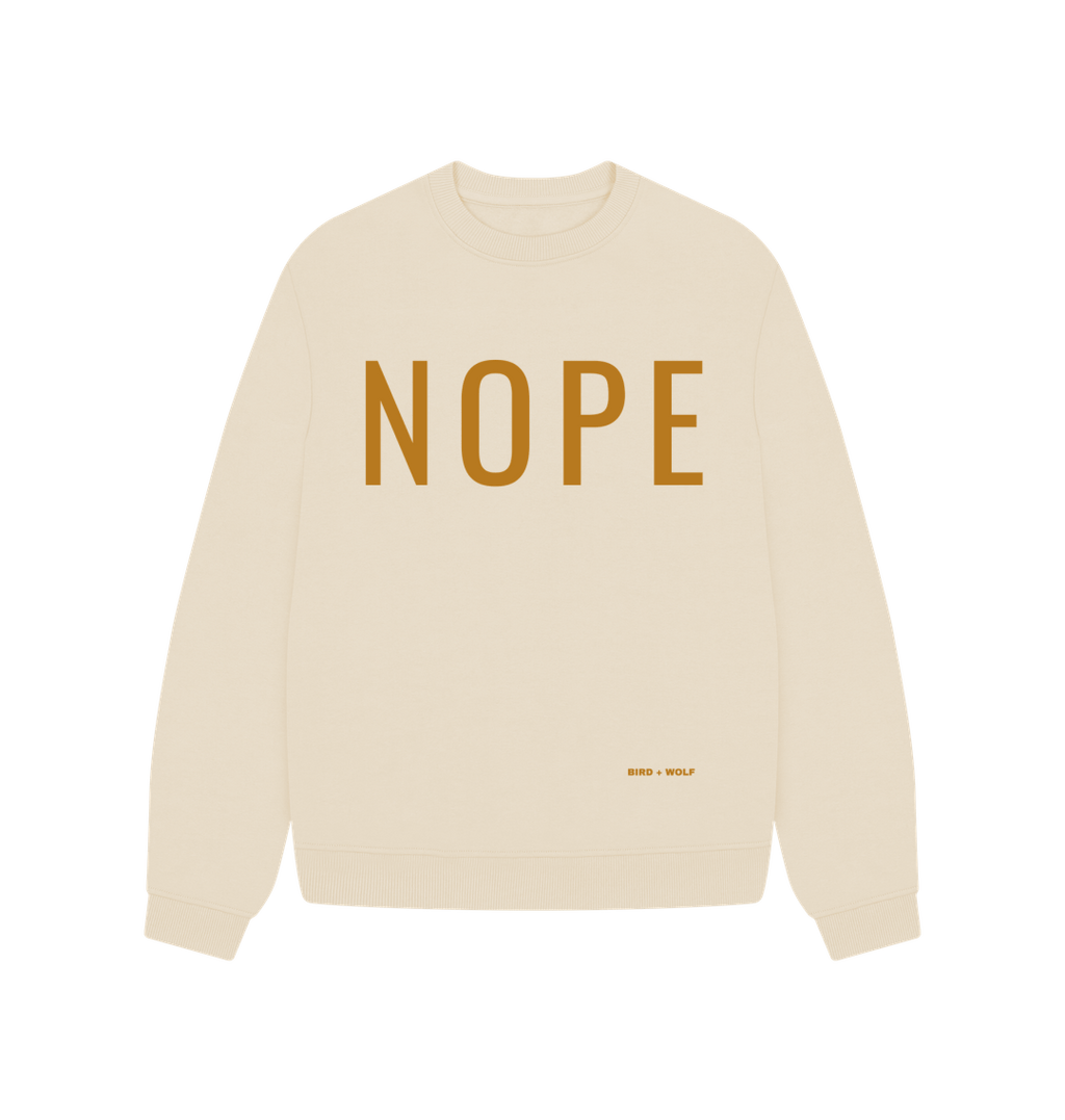 Oat Nope Oversized Sweatshirt