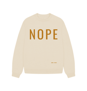 Oat Nope Oversized Sweatshirt