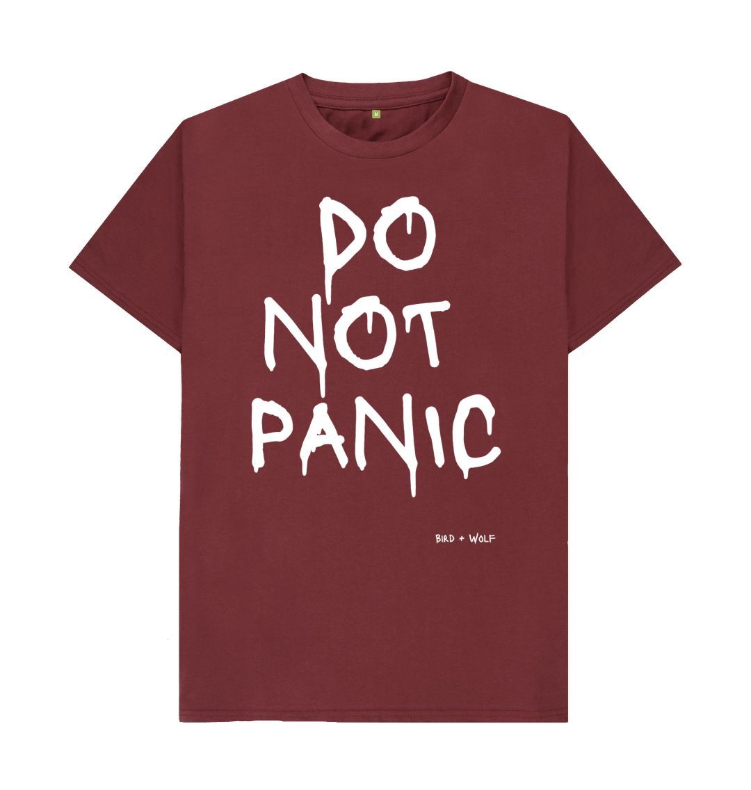 Red Wine Do Not Panic Classic Tee