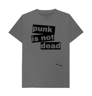 Slate Grey Punk Is Not Dead Classic Tee