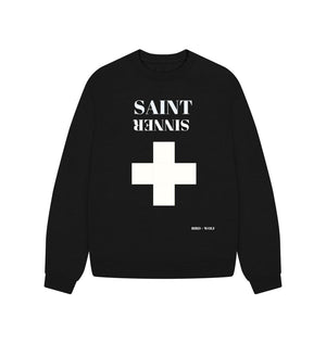 Black Saint Sinner Oversized Sweatshirt