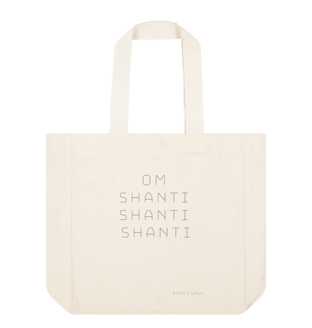 Natural Om Shanti Shanti Everything Bag