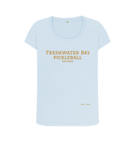 Sky Blue Freshwater Bay Pickleball Scoop Neck Tee