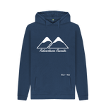 Navy Printed Hoody Front