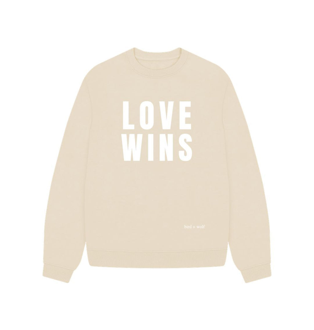 Oat Love Wins Oversized Sweatshirt