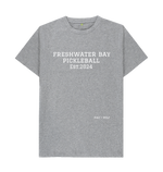 Athletic Grey Freshwater Bay Pickleball Classic Tee (White lettering)