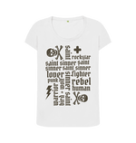 White Printed T-shirt Front
