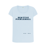 Sky Blue Seattle Pickleball Scoop Neck Tee