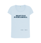 Sky Blue Seattle Pickleball Scoop Neck Tee