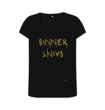 Black Printed T-shirt Front